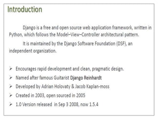 Django for beginners by annai | PPT