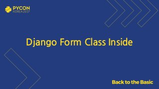 Django Form Class Inside
 