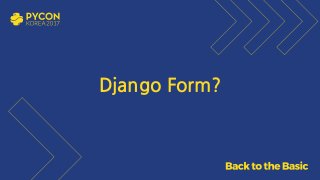 Django Form?
 