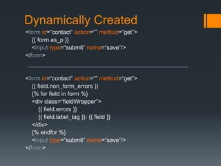 Django forms | PPTX