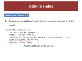 Django: Advanced Models | PPTX | Databases | Computer Software and ...