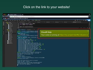Click on the link to your website!
 