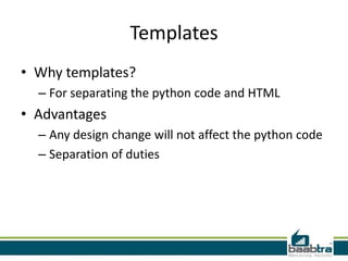 templates in Django material : Training available at Baabtra | PPTX