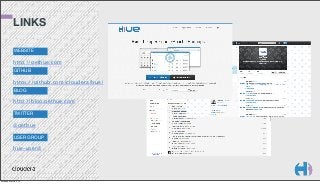 LINKS
WEBSITE

http://gethue.com
GITHUB

https://github.com/cloudera/hue/
BLOG

http://blog.gethue.com
TWITTER

@gethue
USER GROUP

hue-user@

Monday, March 3, 14

 