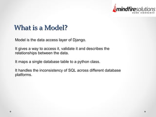 Django Models | PPT