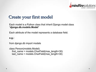 Django Models | PPT
