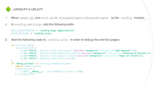Configuring Django projects for multiple environments | PPT