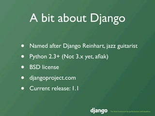 Django Overview | PPT