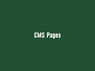 CMS Pages
 