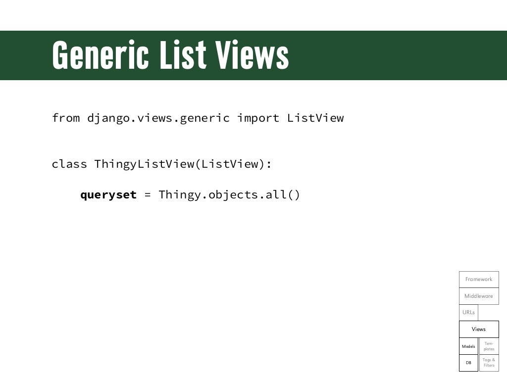 Django Tutorial Generic Views | generic list viewsfrom django views generic import Django Tutorial Generic Views | generic list viewsfrom django views generic import