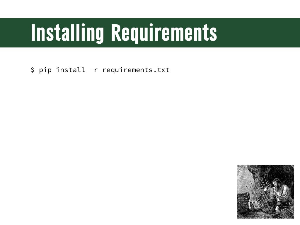 Installing Requirements pip install