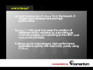 Django Python(2) | PPT