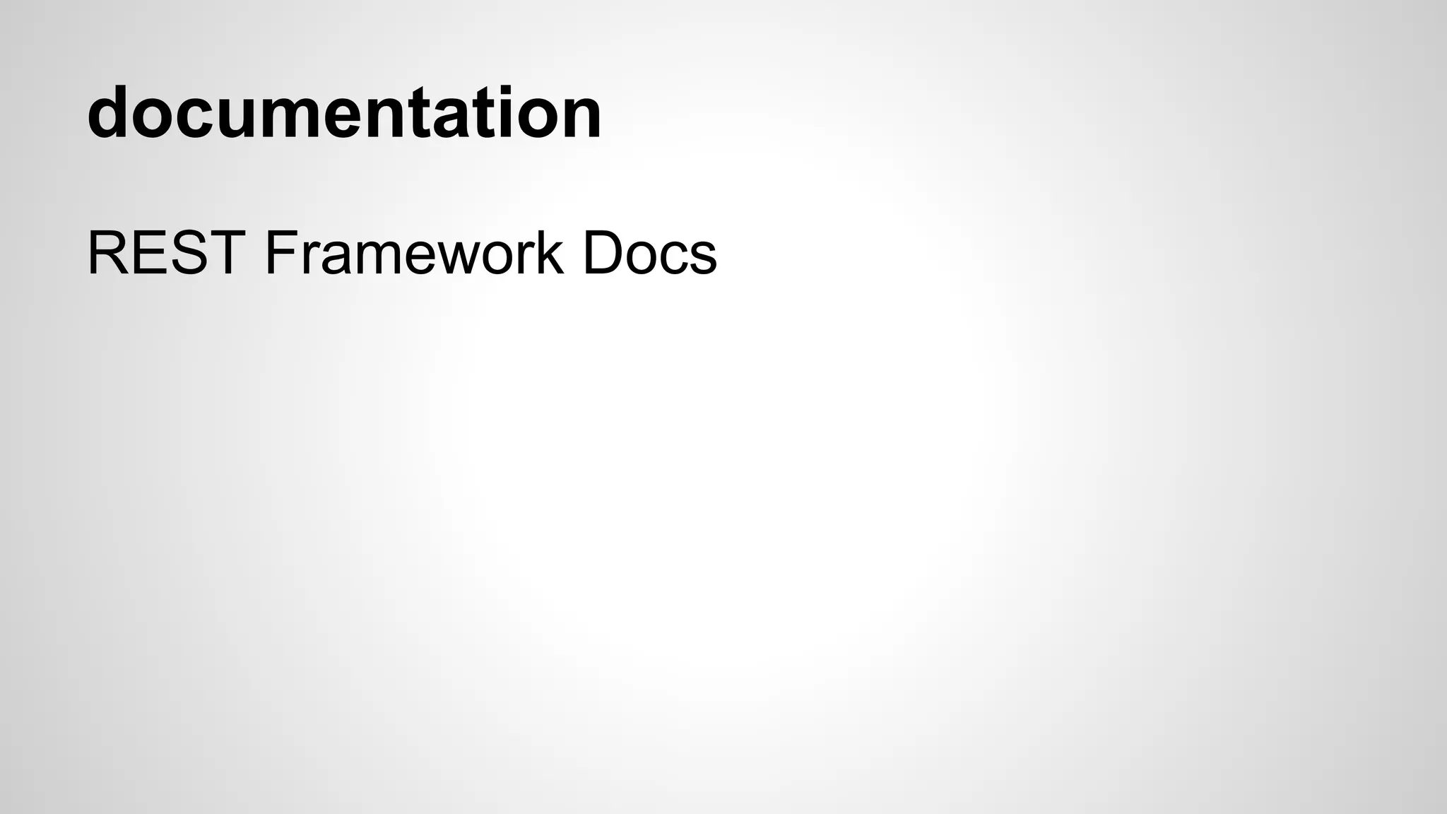 test
APIRequestFactory() from RequestFactory
APIClient() from Client
Test POST request:
class PostTests(APITestCase): ←- self.client == APIClient()
def test_create_post(self):
response = self.client.post(‘/posts/’, {‘post’: ‘this is a test post’}, format=’json’)
self.assertEqual(response.status_code, status.HTTP_201_CREATED)
assert response.data is not None
 