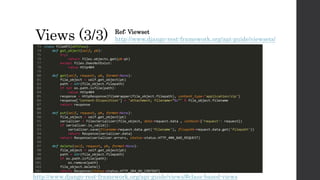 Django rest framework | PPT