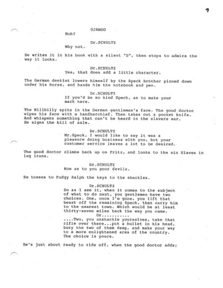 Django Screenplay