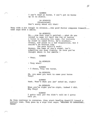 Django Screenplay
