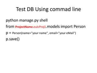 Django - sql alchemy - jquery | PPTX