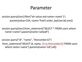 Django - sql alchemy - jquery | PPTX