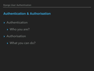 Django User Management & Social Authentication | PDF