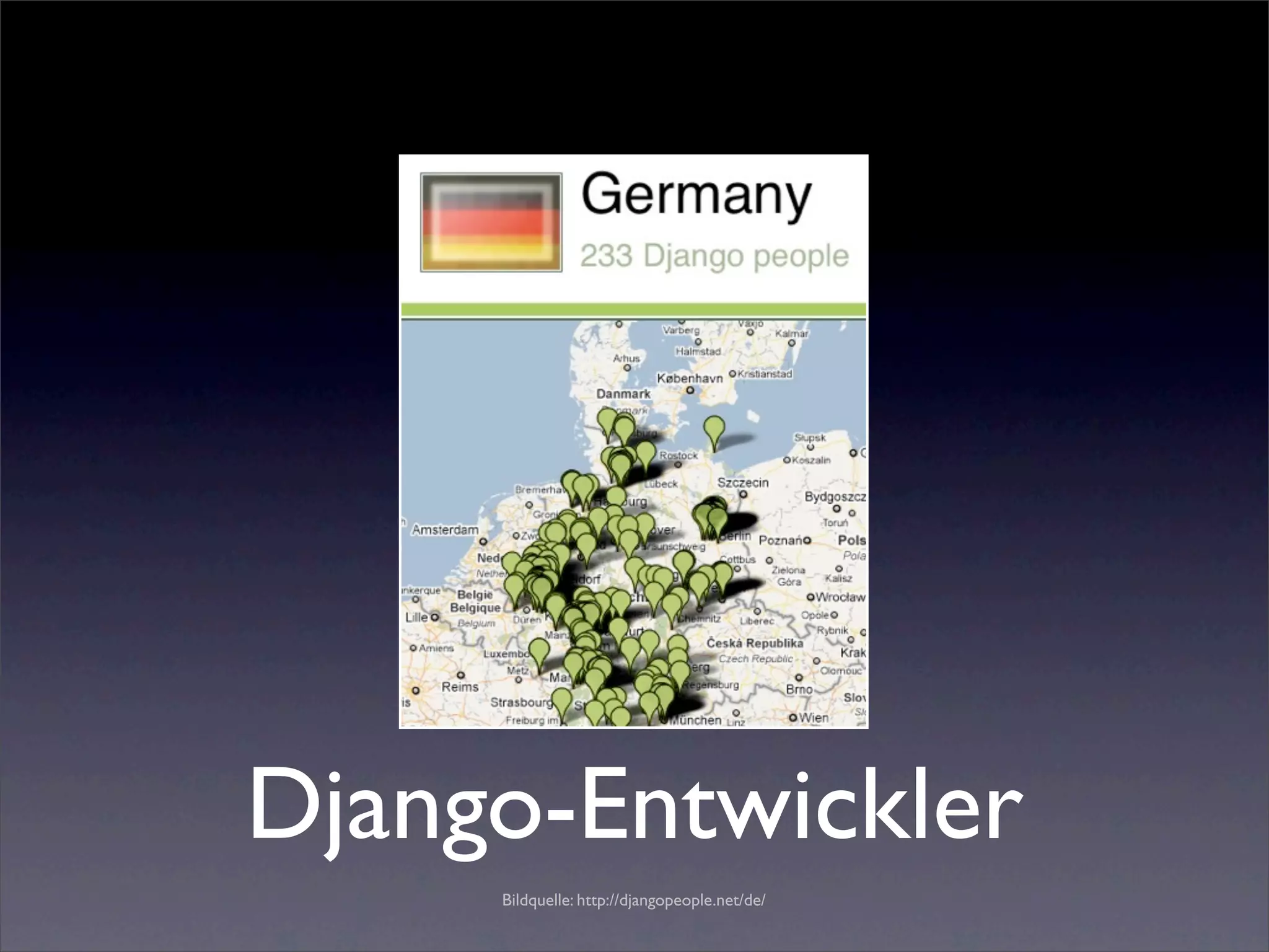 Django-Entwickler
     Bildquelle: http://djangopeople.net/de/
 