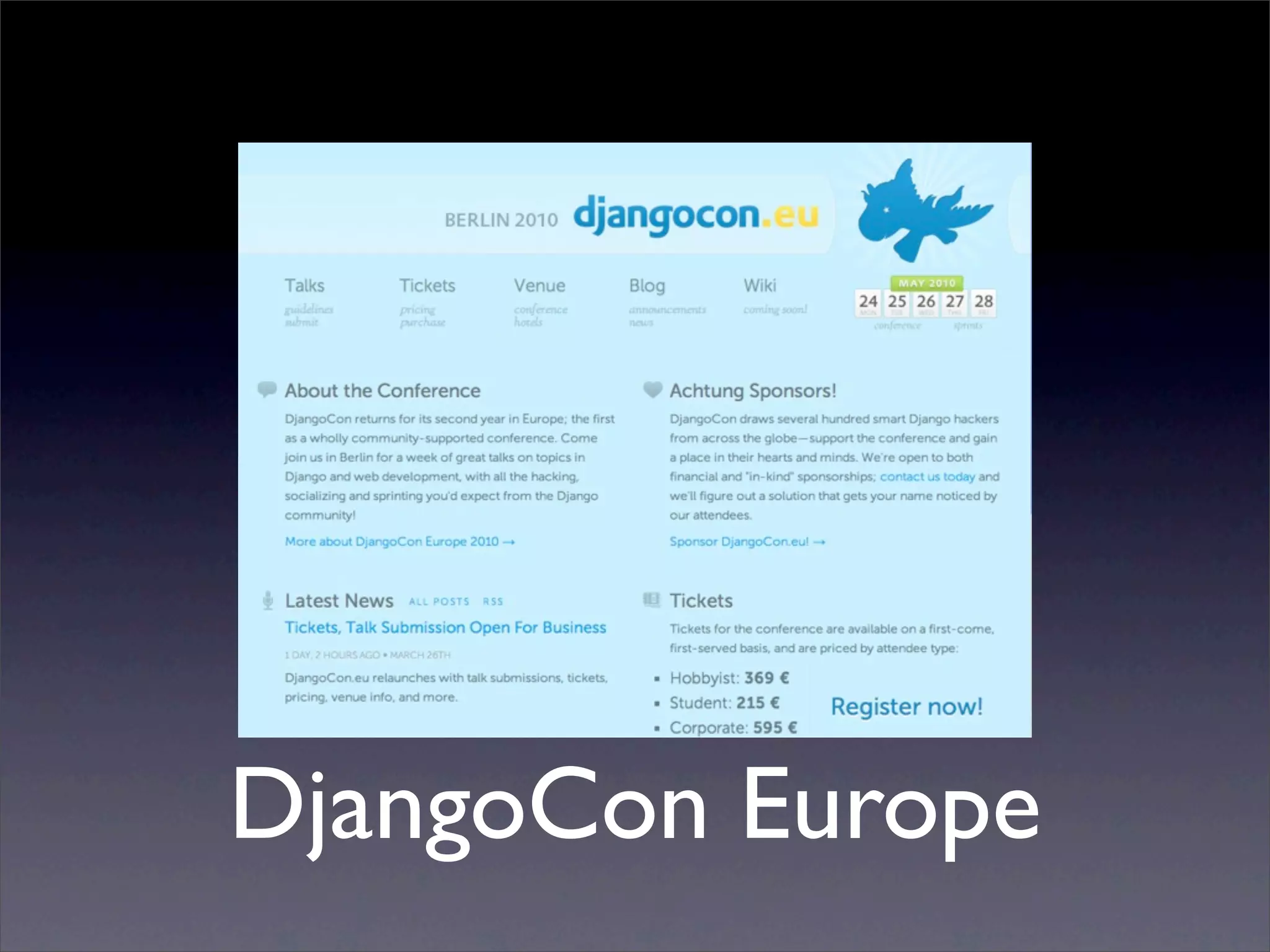 DjangoCon Europe
 