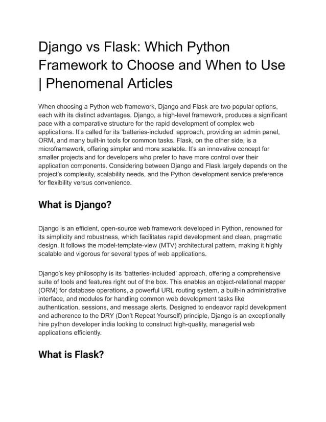 Django vs Flask_ Which Python Framework to Choose and When to Use ...