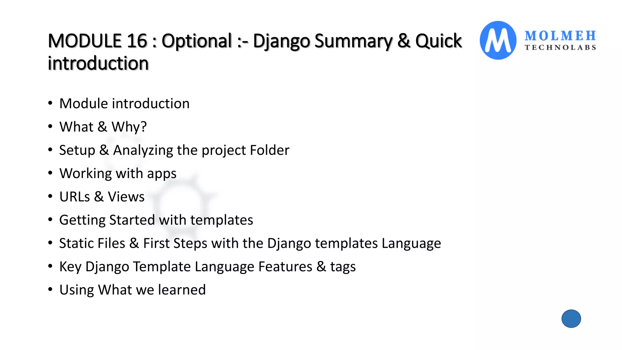 Django web framework | PPT