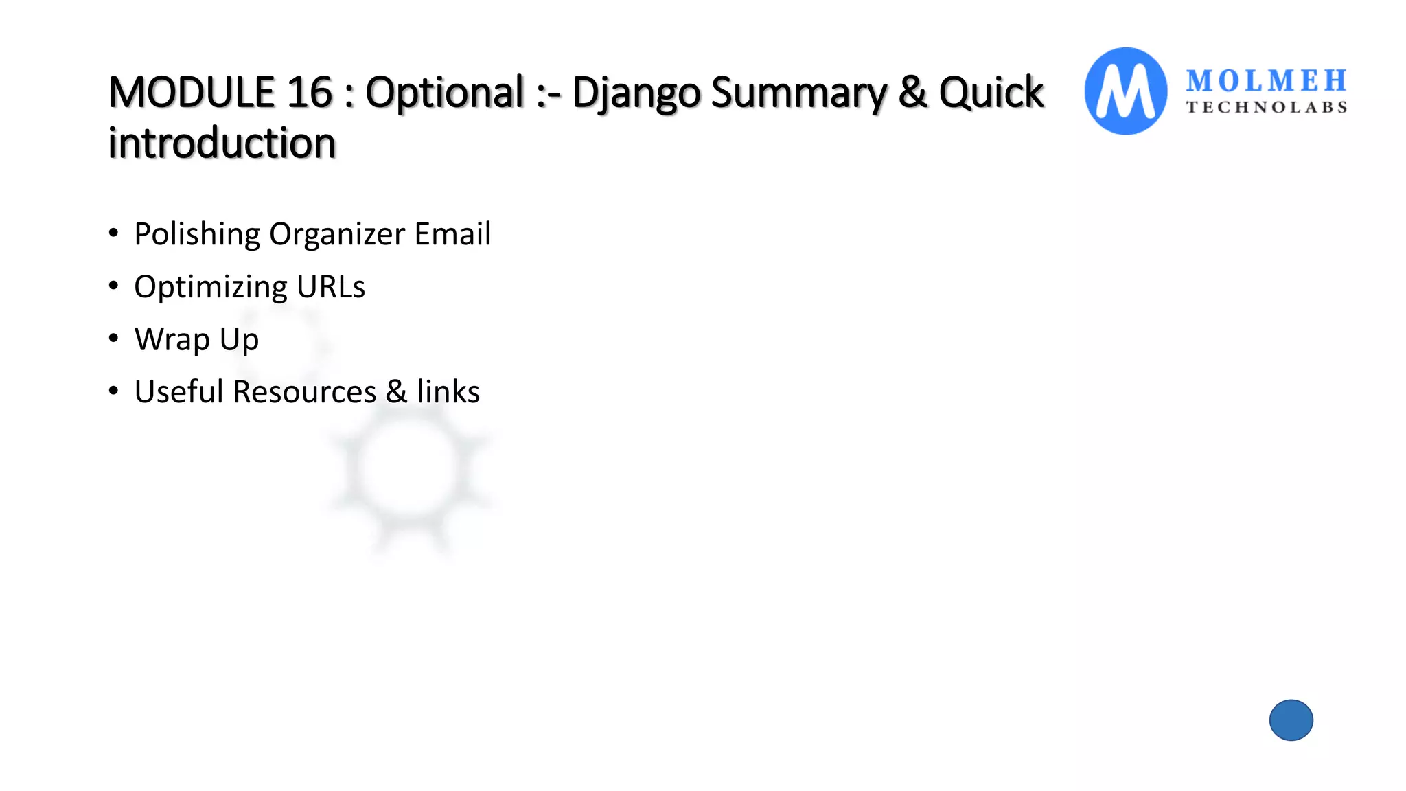 Django web framework | PPT