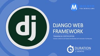 Django web framework | PPT