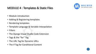 Django web framework | PPT