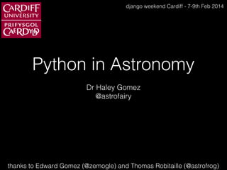 Python in Astronomy | PPT