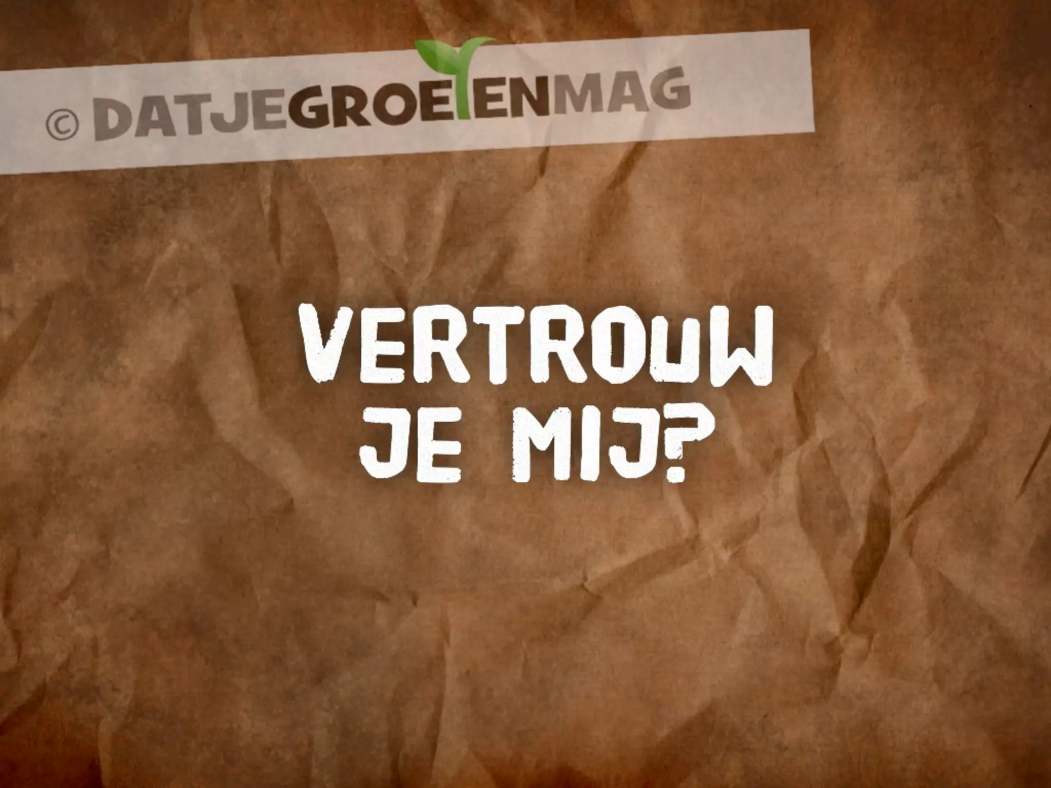 Vertrouw je mij? | PPT