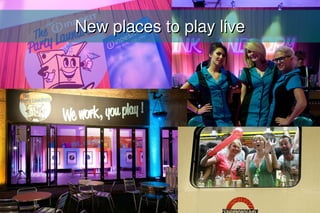 New places to play live
 