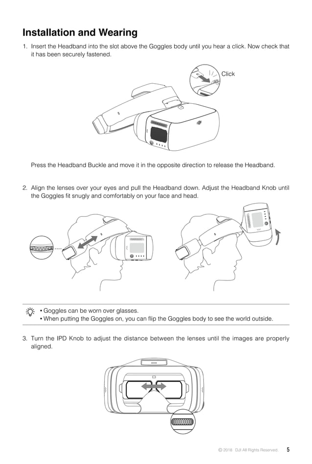 Dji goggles user_manual_en | PDF
