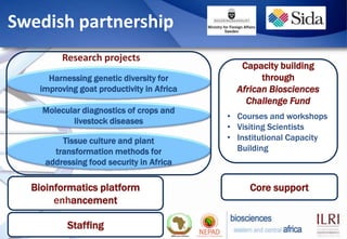 Biosciences eastern and central Africa – International Livestock Research Institute (BecA-ILRI) Hub: Its role on enhancing science and technology capacity in Africa