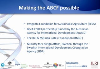 Biosciences eastern and central Africa – International Livestock Research Institute (BecA-ILRI) Hub: Its role on enhancing science and technology capacity in Africa