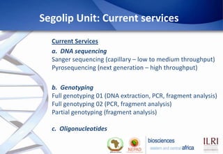 Biosciences eastern and central Africa – International Livestock Research Institute (BecA-ILRI) Hub: Its role on enhancing science and technology capacity in Africa