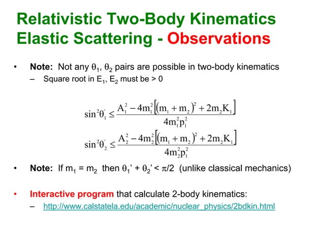 Kinematics variables.pdfrelativistic kinematics reaction kinematics | PPT