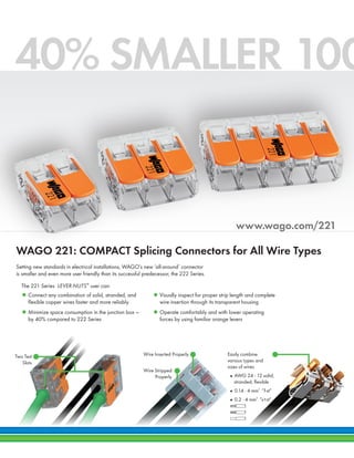 221-415/VE00-1000 WAGO Corporation, Connectors, Interconnects