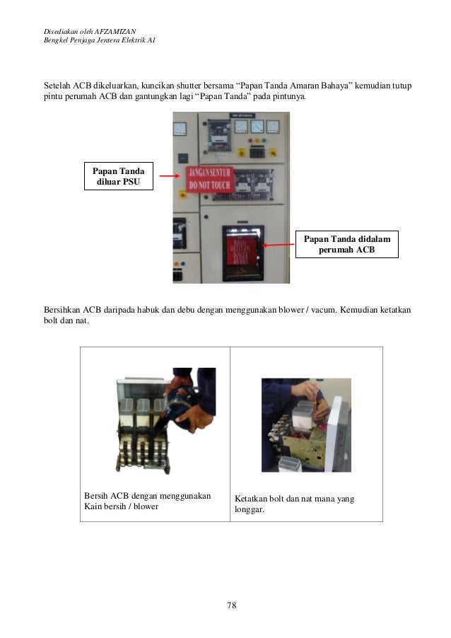 Buku papan suis utama