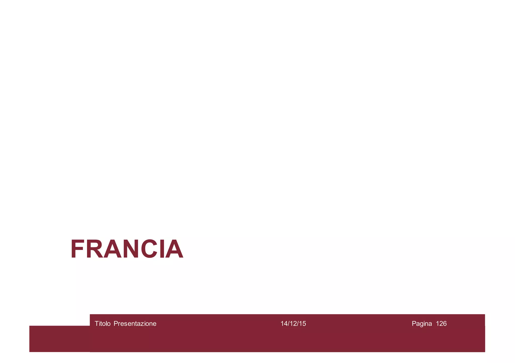 FRANCIA
14/12/15Titolo Presentazione Pagina 126
 