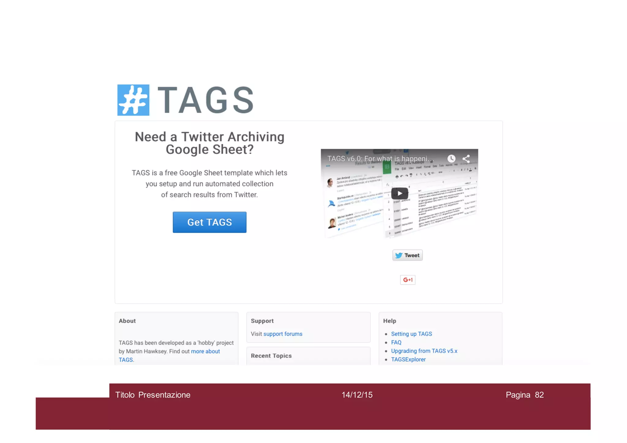 14/12/15Titolo Presentazione Pagina 82
 