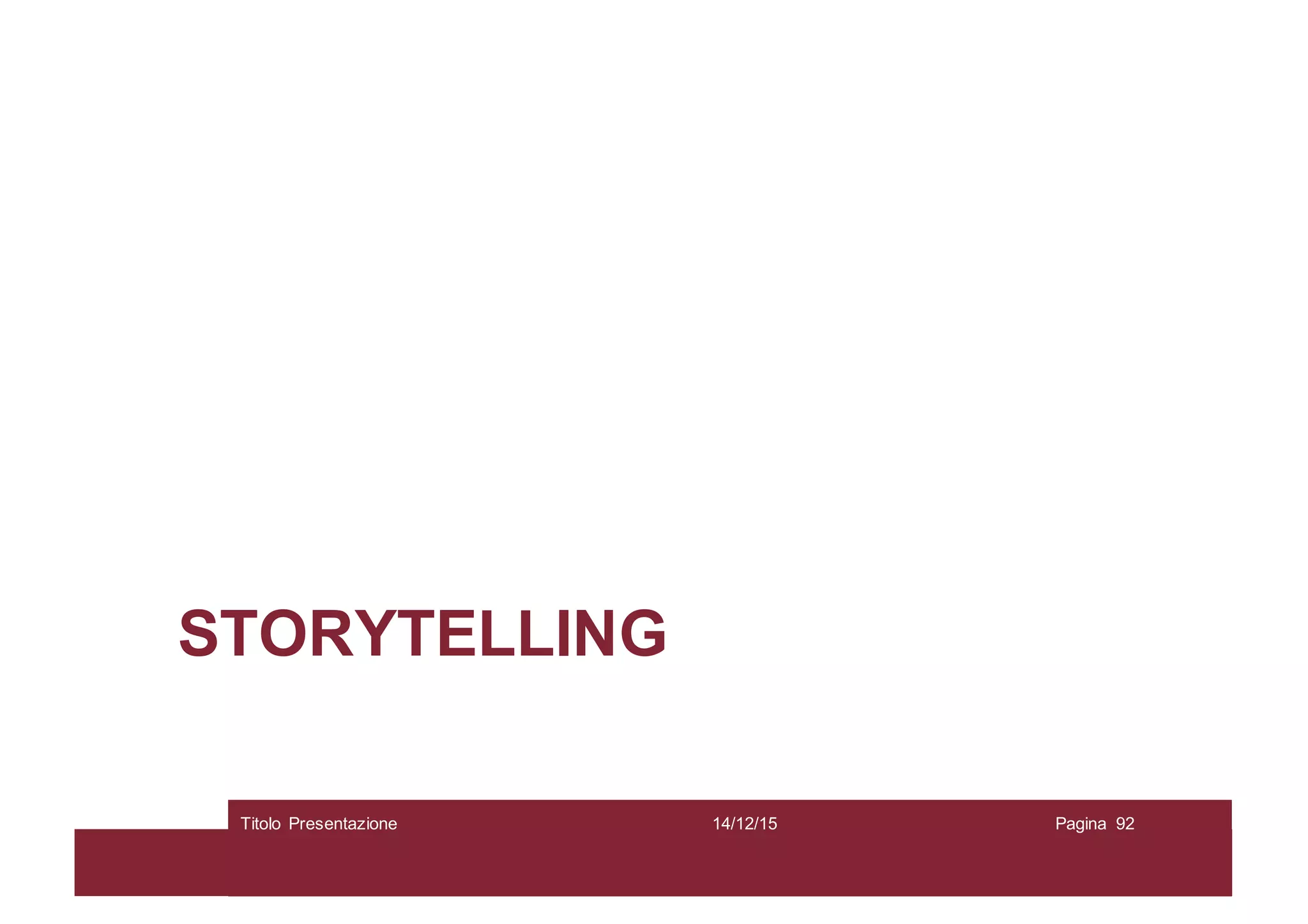 STORYTELLING
14/12/15Titolo Presentazione Pagina 92
 