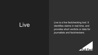 Full Fact and automated factchecking | PPTX