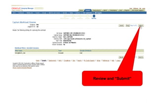 Review and “Submit”
 