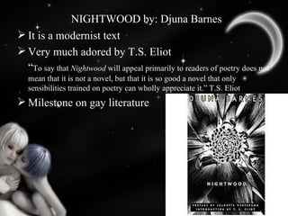 Djuna barnes nightwood | PPT