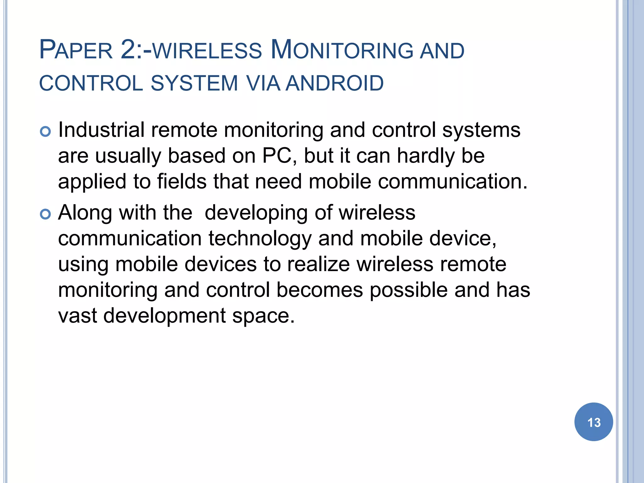 Controlling and monitoring external embedded device using android ...