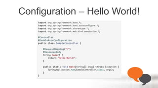Configuration – Hello World!
 