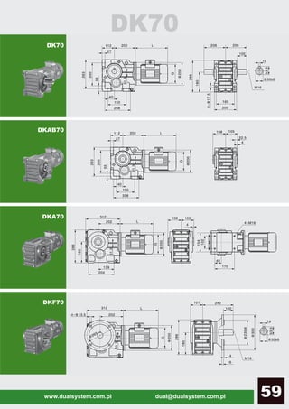 www.dualsystem.com.pl dual@dualsystem.com.pl 59
DK70
DKAB70
DKA70
DKF70
DK70
 
