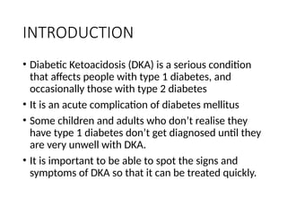 Evaluation and management of diabetic ketoacidosis | PPT